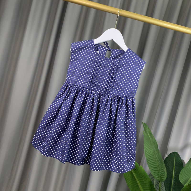 特价女童夏装裙子背心裙5波点4时髦3洋气文艺夏季7岁儿童连衣裙潮