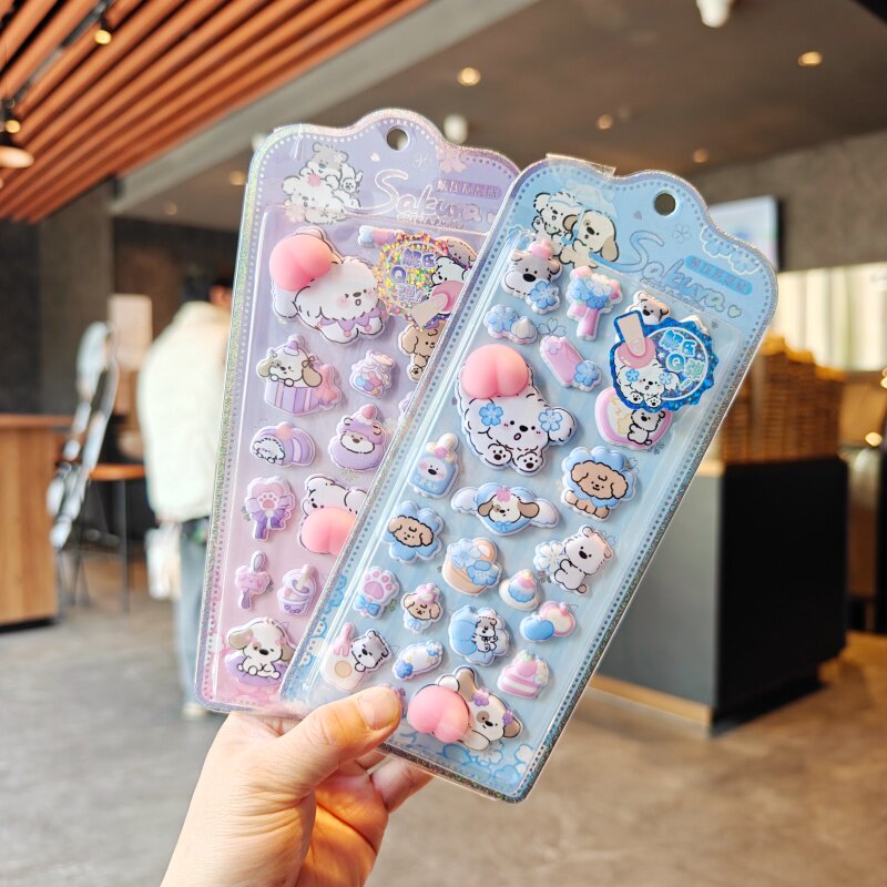 伊藤家卡通可爱蜡笔小新屁屁贴学生用装饰贴手账贴狗狗兔兔贴