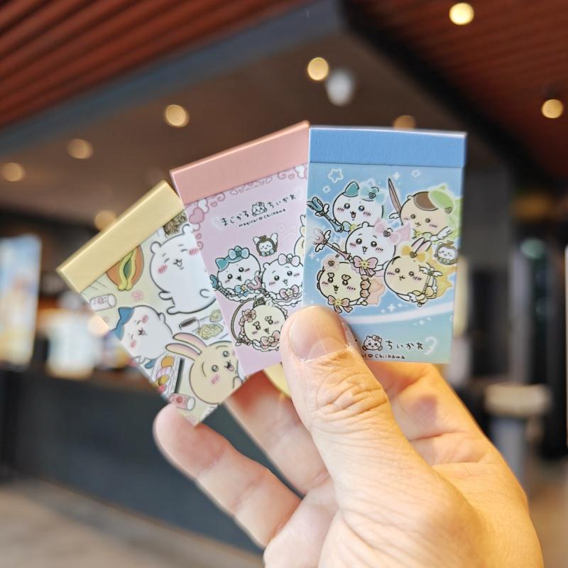 伊藤家卡通chiikawa吉伊卡哇小豆本贴纸本手帐儿童迷你手帐素材