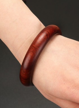 复古民族风高油椭圆形木手镯