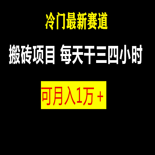 新冷门游戏搬砖项目，零基础也能玩（附教程+软件） 商务/设计服务 设计素材/源文件 原图主图