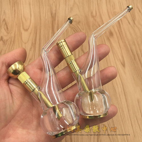 亚克力两用水烟袋黄铜烟斗男士