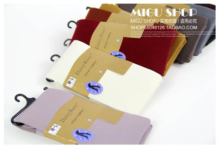 日本秋冬竖条纹连裤袜80d不透肉彩色丝袜坑条显瘦打底袜子天鹅绒