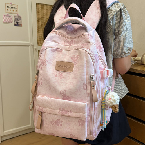 书包女生高颜值大容量双肩背包