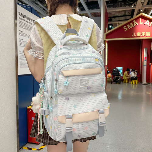 书包女生高颜值大容量双肩背包