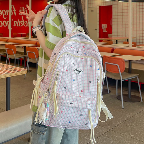 书包女生初中生高颜值轻便双肩包