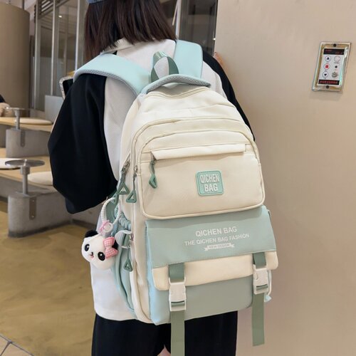 书包女生初中生韩版百搭双肩包