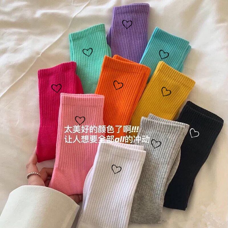 袜子女春秋中筒袜夏天薄男女运动