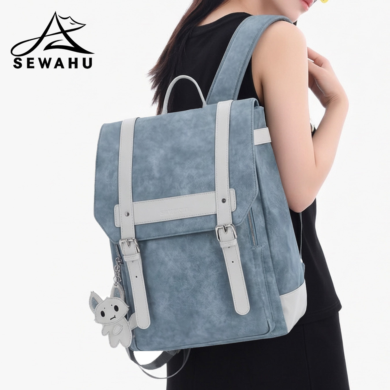 高级感小众双肩包女士2026新款大容量通勤电脑包背包女大学生书包