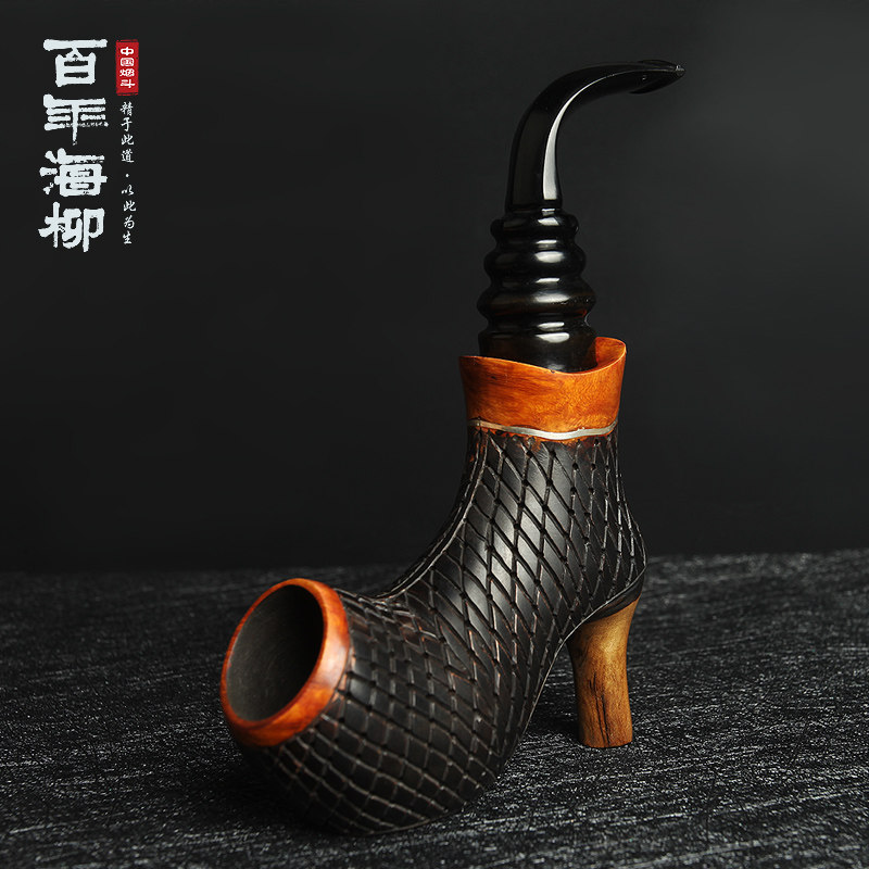 百年海柳 正宗石楠木烟斗款式特别 男女士烟斗品名-恨天高 鞋DZ92