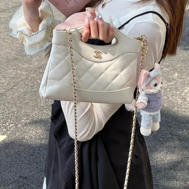 严选塔尖 小香风31bag 小羊皮牛皮mini Nano横板链条斜挎女包1122