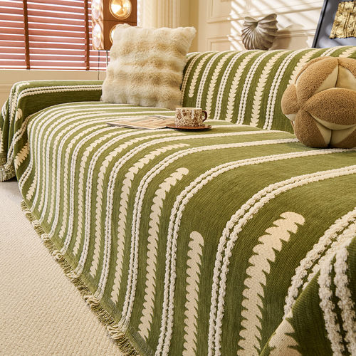 四季通用毛绒沙发盖巾