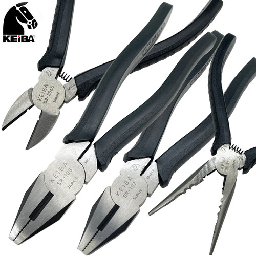 日本KEIBA马牌钢丝钳斜口尖嘴钳