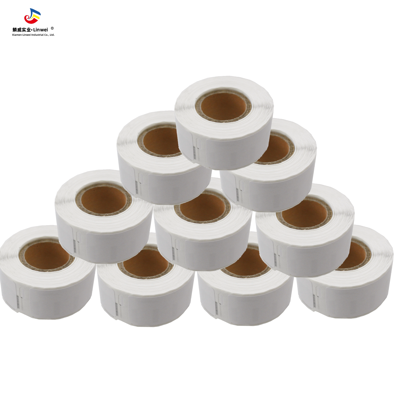 dymo99017lb 热敏黑标条码不干胶打印纸51mm*12.5mm lw450turbo