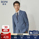 男外套西裤 BONI AN269001A 商务休闲男士 西服套装 堡尼新品 格纹西装