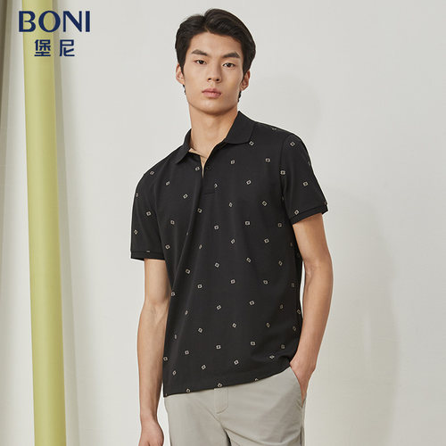 BONI夏季短袖上班POLO衫
