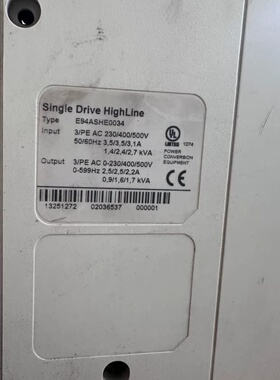 Lenze伦茨滤波器E94AZMS0034顺丰包邮--议价商品
