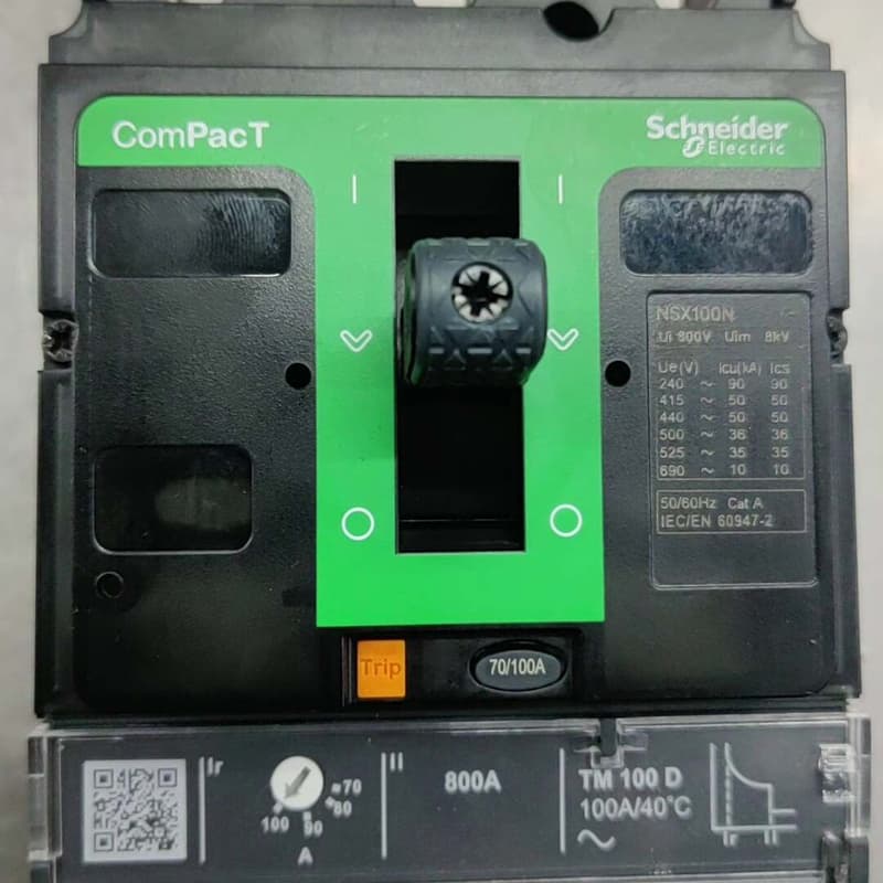 施耐德ComPacT塑壳断路器，3P三相，100A额定电流，--议价商品