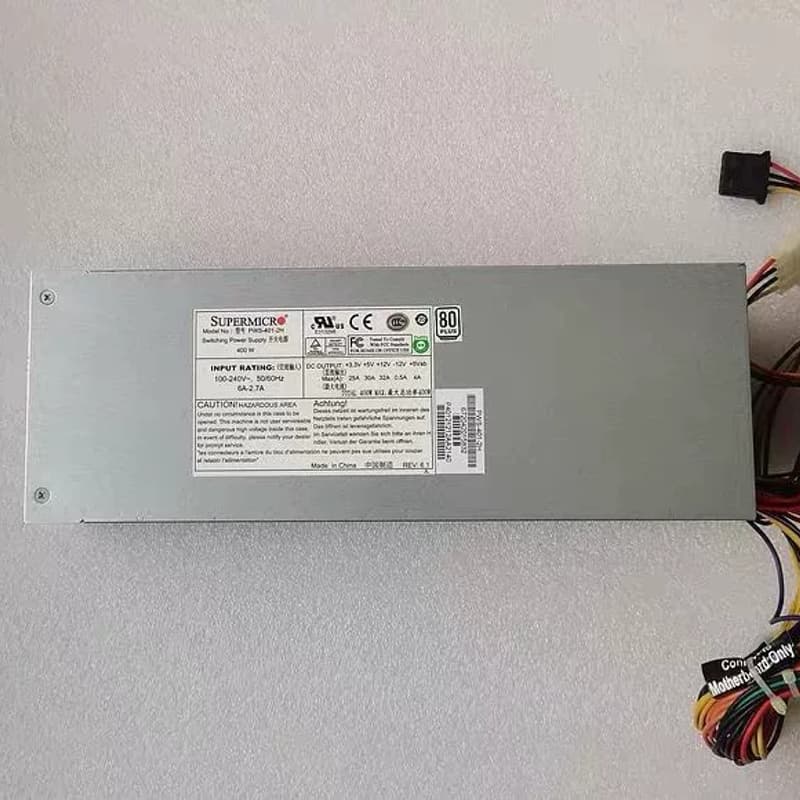 原装 超微PWS-401-2H 2U服务器电源 400W 设--议价商品