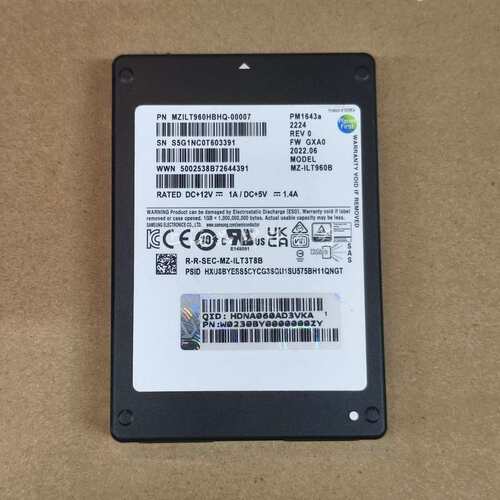 三星PM1643A 960G SAS企业级固态硬盘--议价商品