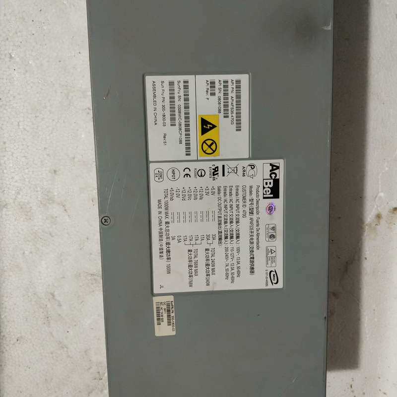 AcBel API4FS35服务器电源,1000W,SUN--议价商品