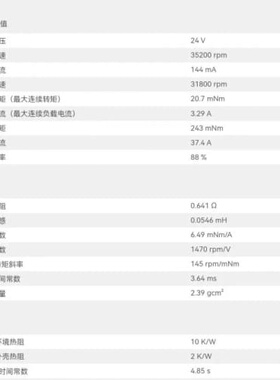 maxon EC 22空心杯无刷电机外经22mm长度44.5--议价商品