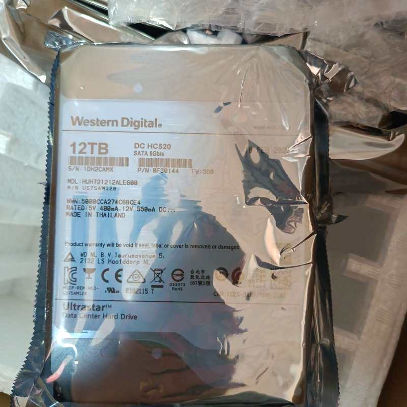 WD西部数据12TB企业级硬盘3.5寸SATA口机械硬盘--议价商品