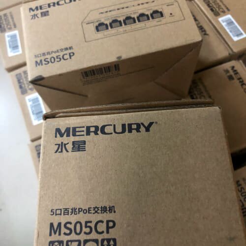 水星MS05CP 5口百兆PoE交换机钢壳POE交换机，4个--议价商品