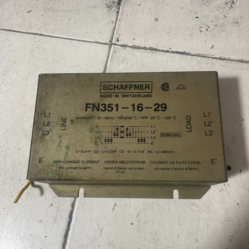 瑞士 Schaffner 夏弗纳 三相电源线滤波器。FN35--议价商品