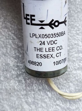 二手进口LEE直流电磁阀LPLX0503550BA 24VD--议价商品