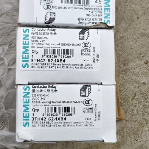 西门子接触器3TH42 62-1XB4，全新原装正品，线圈D--议价商品