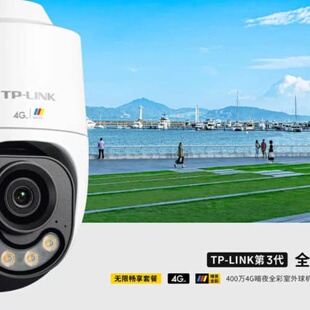 TPlink400万4G暗夜全彩室外球机642终身免流--议价商品