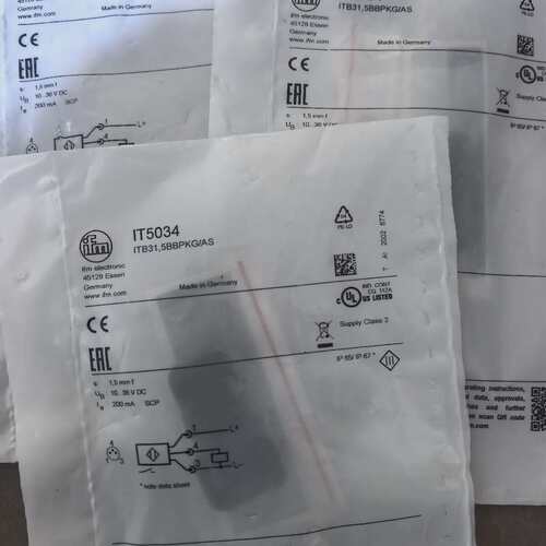 IFM易福门 传感器 IT5034全新原装进口 数量3套 单--议价商品