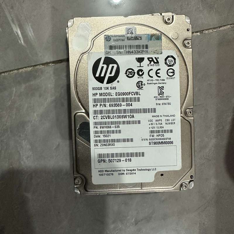 HP惠普 900G 10K SAS 2.5寸服务器硬盘 带托--议价商品