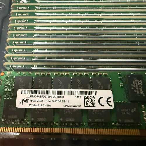 全新镁光16G服务器内存条，2R4 2400MHz，原厂正品--议价商品