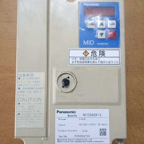 Panasonic变频器，M1D042W1X,220V400--议价商品
