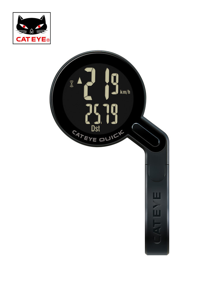 cateye猫眼CC-RS100W圆屏幕英文平衡车山地公路自行车码表防水