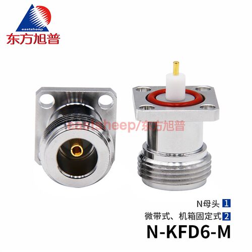 连接器N-KFD6-M4孔法兰微带式