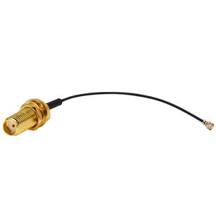 东方旭普 RG1.37 IPEX/SMA-KY 1代 UFL/IPEX转SMA母加长 螺纹15mm