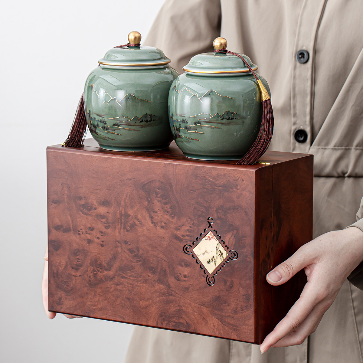 高档木盒茶叶包装盒空礼盒2026新款礼品盒送礼绿茶红茶伴手礼批发