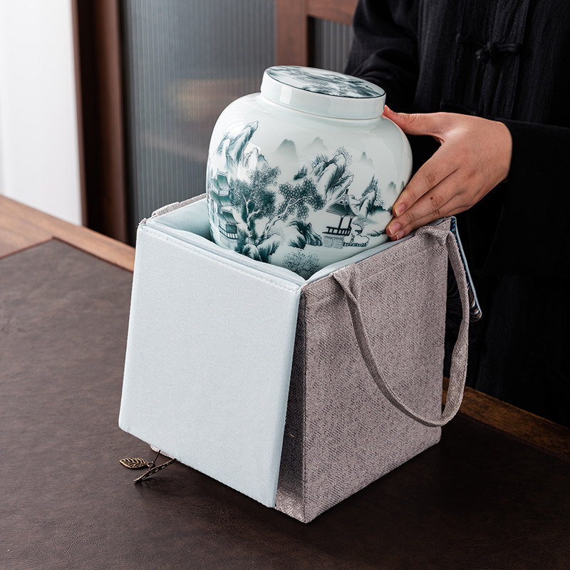 茶叶礼盒装空盒高档大号陶瓷密封罐通用红茶绿茶白茶包装盒空礼盒