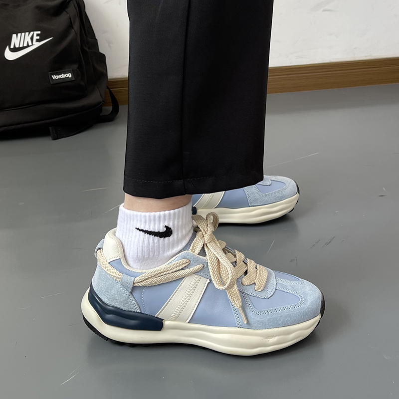 厚底雾霾蓝小众溶解潮流休闲鞋子