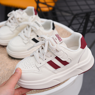 蜡比小星官方正品儿童板鞋女童鞋子2025春秋新款男童小白鞋童鞋潮