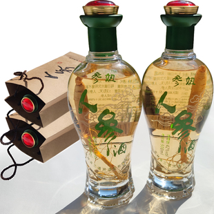 三通河42度参妞人参酒500ml玻璃瓶装 长白山人参酒5年老酒赠礼品袋