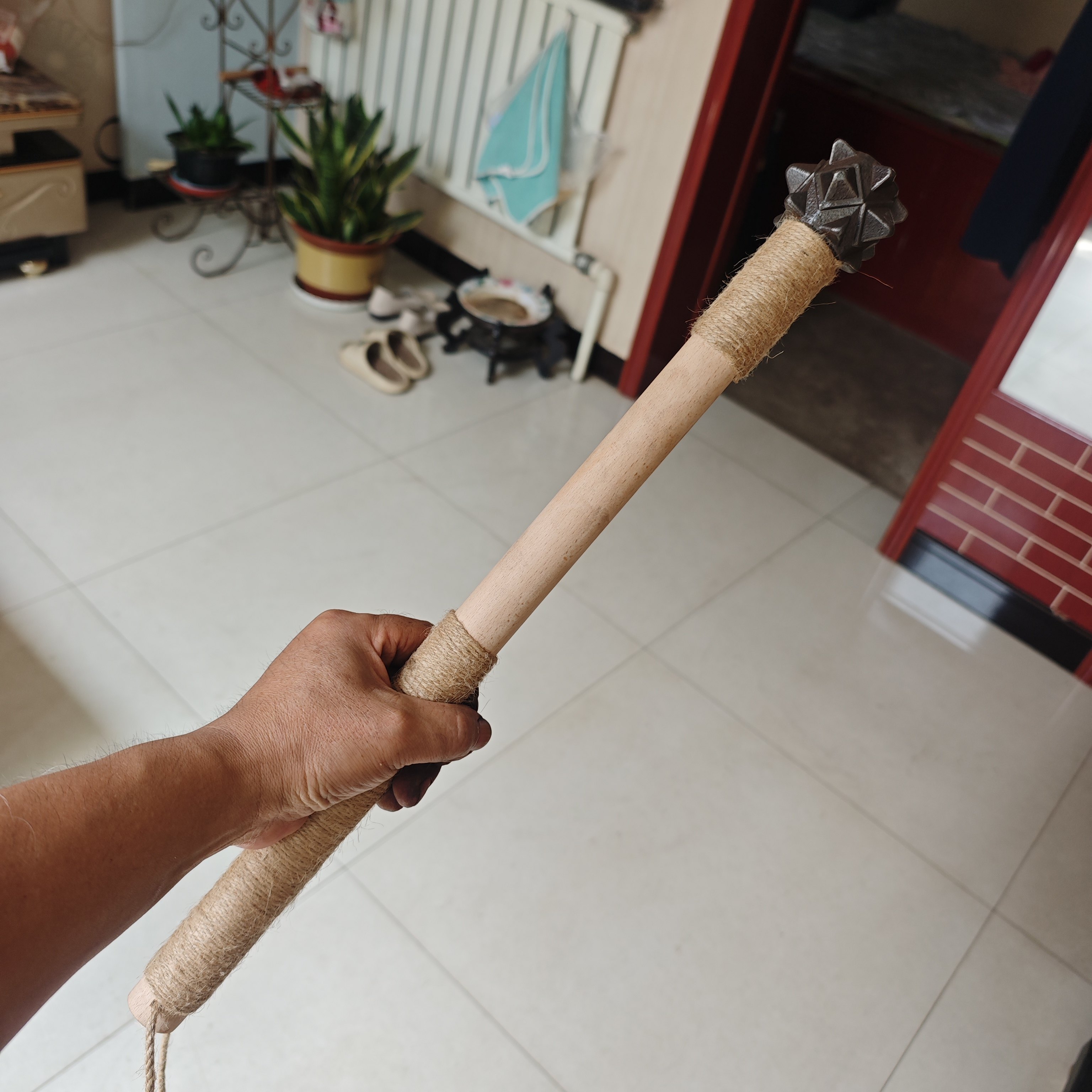 仿古辽金运动健身不锈钢破甲锤车载防身破窗安全锤冷兵器兵器