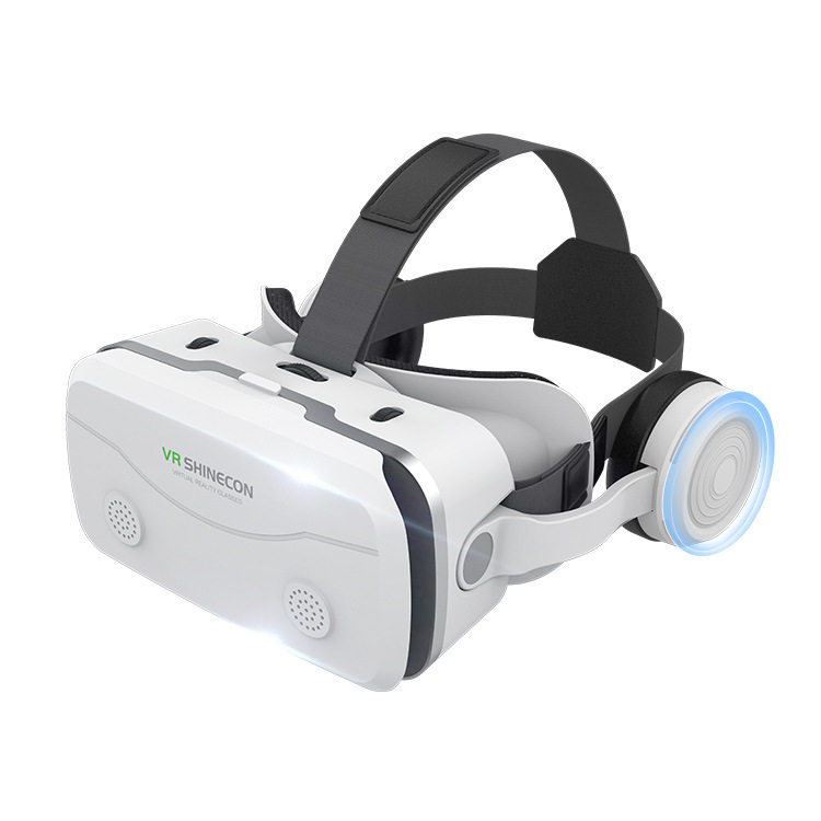 新款vr眼镜 头戴3d眼镜vr游戏 耳机版虚拟vr眼镜 支持大尺寸手机