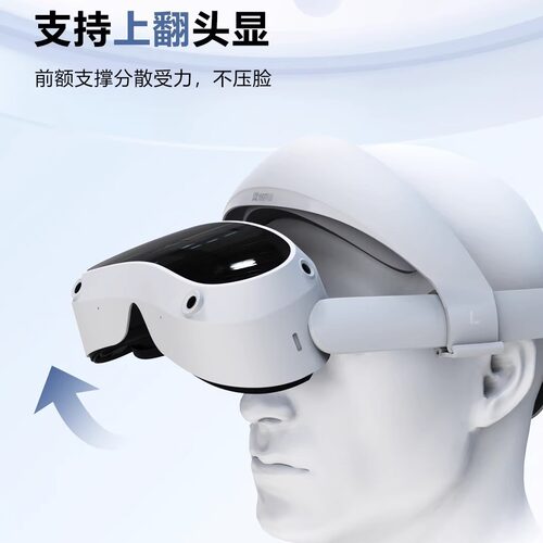 pico4头戴不压脸不中分晃动 pro头戴vr配件 2件套舒适伸缩面罩