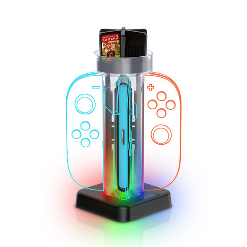 新款Switch 2手柄四充充电底座 Switch 2小手柄站式座充配件