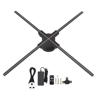 新款3D全息广告机 3D动画投影仪风扇屏 HOLOGRAM LED FAN拼接WIFI