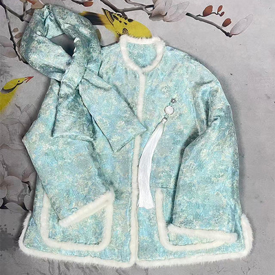 新中式汉服棉衣棉袄冬季夹棉外套